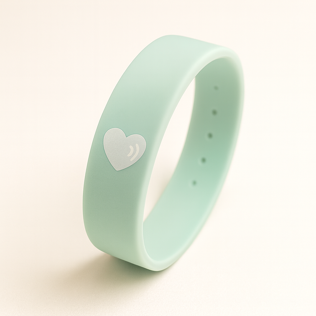 Kontaktarmband mit NFC Chip aus Silikon für Kinder