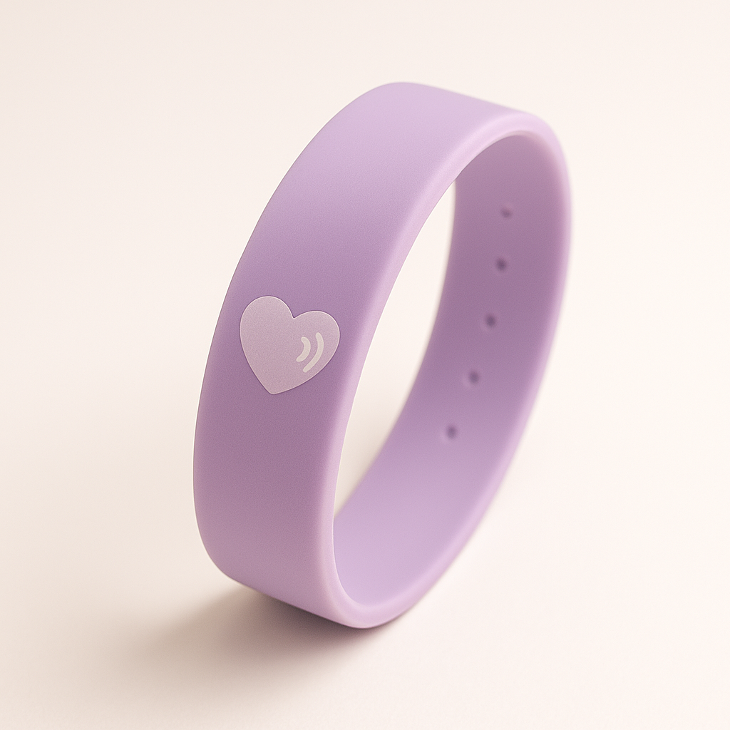 Kontaktarmband mit NFC Chip für Mädchen aus Silikon